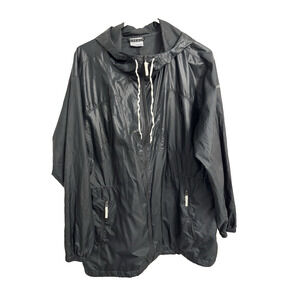 Columbia‎ Women's 1X Black Windbreaker Lightweight Packable Travel Outdoors
